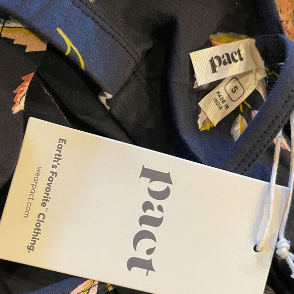 Pact Golden Hour Leaves Juliet Midi Fit & Flare Dress NWT! - Picture 11 of 11